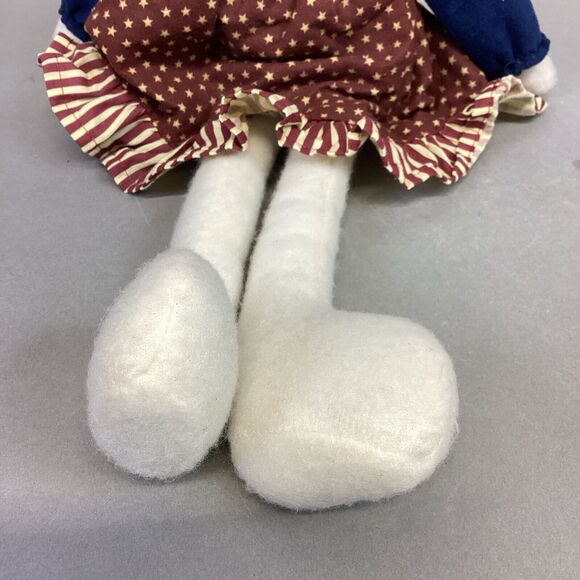 VTG Artisan Flair Miss Elle’s Patriotic Dress Plush Rabbit - 16.5” - Picture 5 of 14